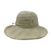 Lightweight Kettle Brim Sewn Ribbon Hat with Toggle - Scala Hats Kettle Brim Hat Scala Hats    