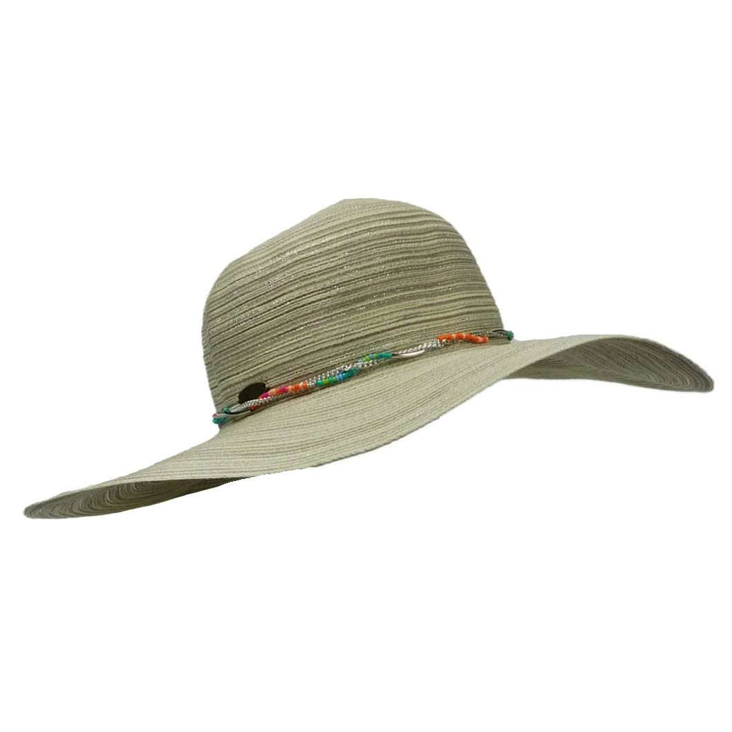 Floppy Hat with Bead and Chain Band, Floppy Hat - SetarTrading Hats 