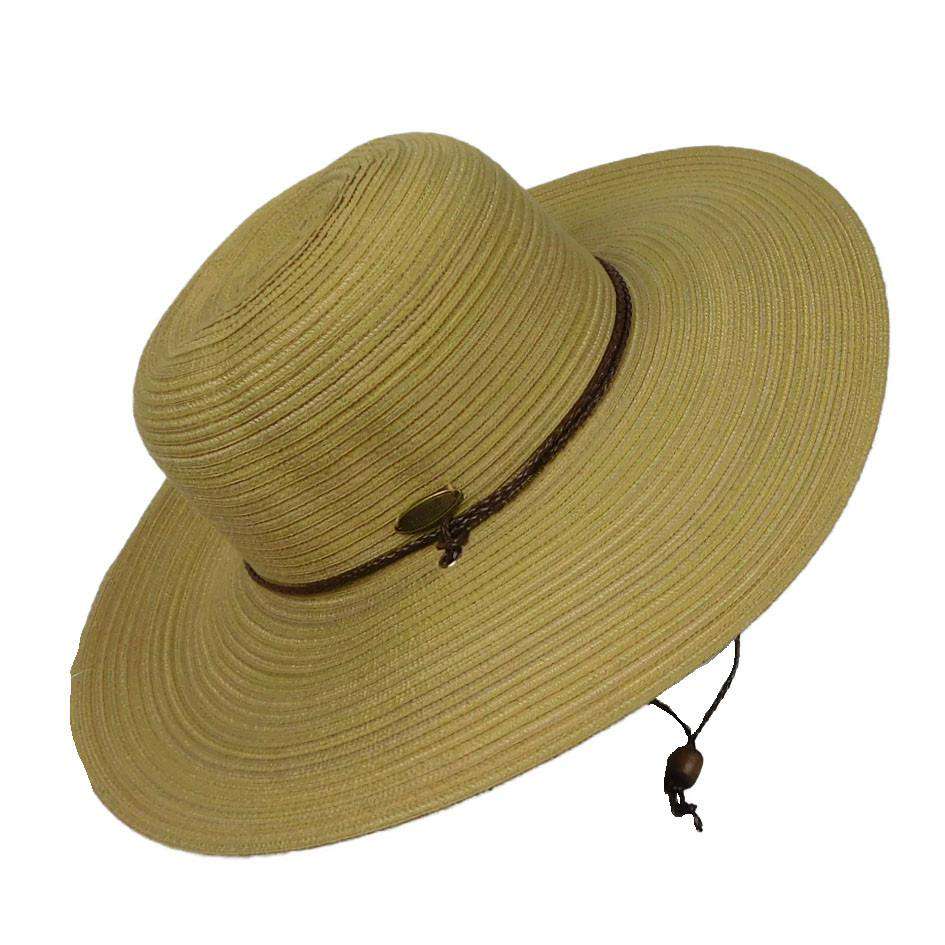 Saltwater Taffy Polybraid Wide Brim Beach Hat - DPC Sun Hats Violet / Medium (57 cm)