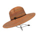 Saltwater Taffy Polybraid Wide Brim Beach Hat - DPC Sun Hats Wide Brim Sun Hat Dorfman Hat Co. LP313CO Coral Medium (57 cm) 