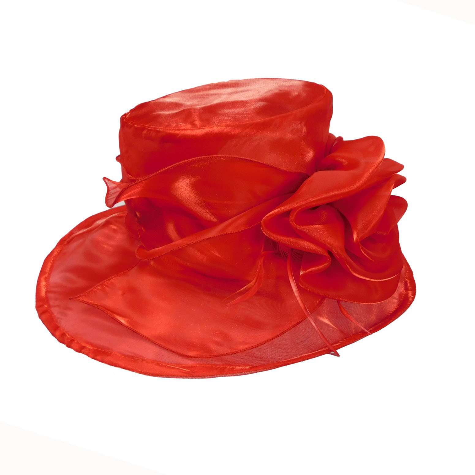 Organza Hat with Rose Dress Hat Something Special LA    