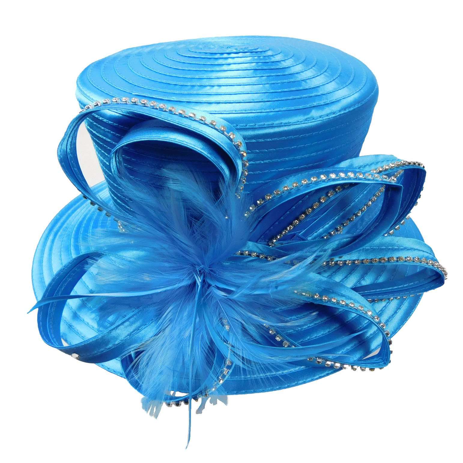 Satin Ribbon Dress Hat with Loopy Ribbon Accent Dress Hat Something Special LA    