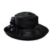 Asymmetric Satin Braid Dress Hat with Satin Flowers, Dress Hat - SetarTrading Hats 