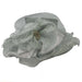 Sheer Satin Organza Hat with Rhinestone accent Dress Hat Something Special LA WSSK785SL Silver  