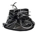 Organza Hat with Twisted Ribbon Dress Hat Something Special LA WSSK754BK Black  