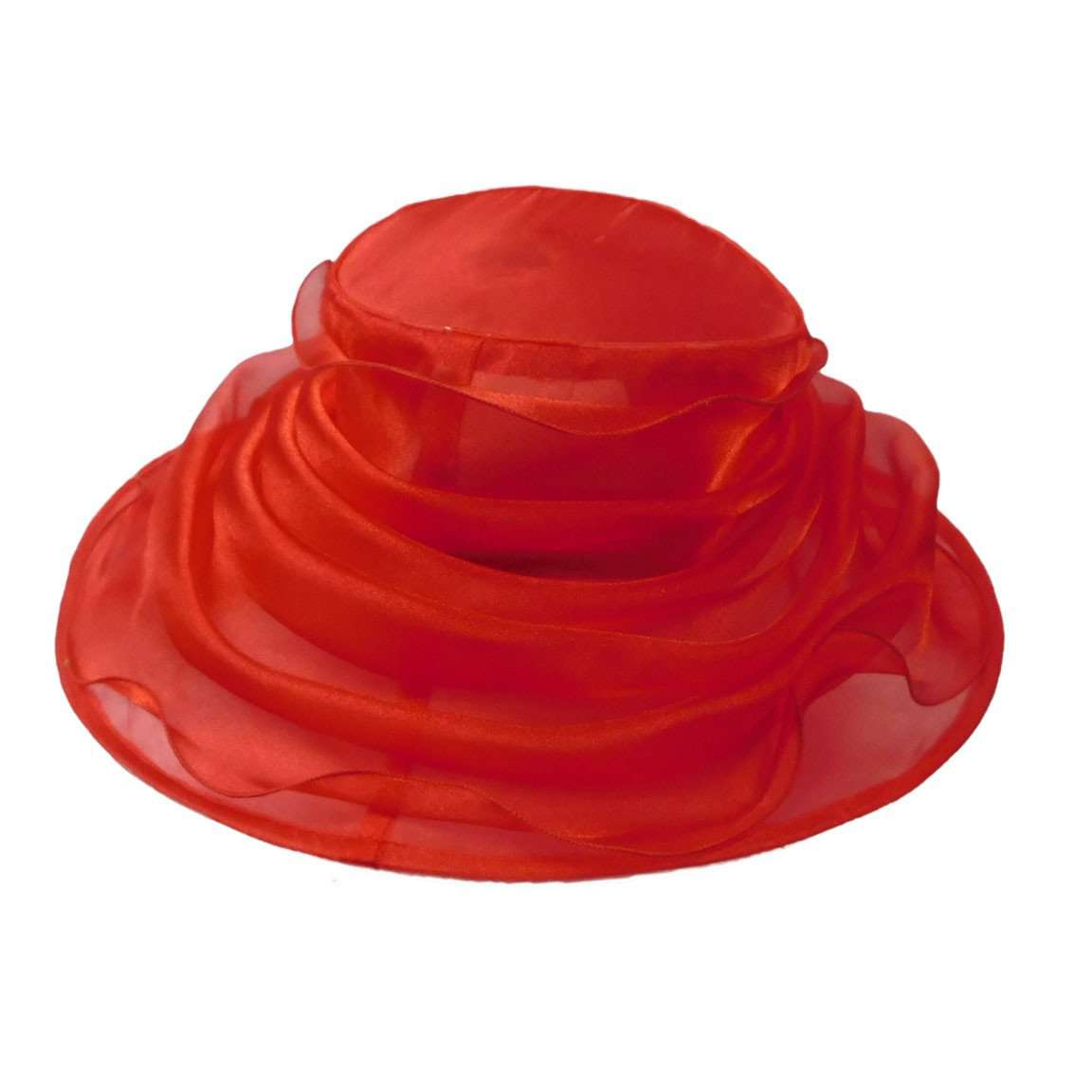 Organza Hat with Ruffle Bow Dress Hat Something Special LA    