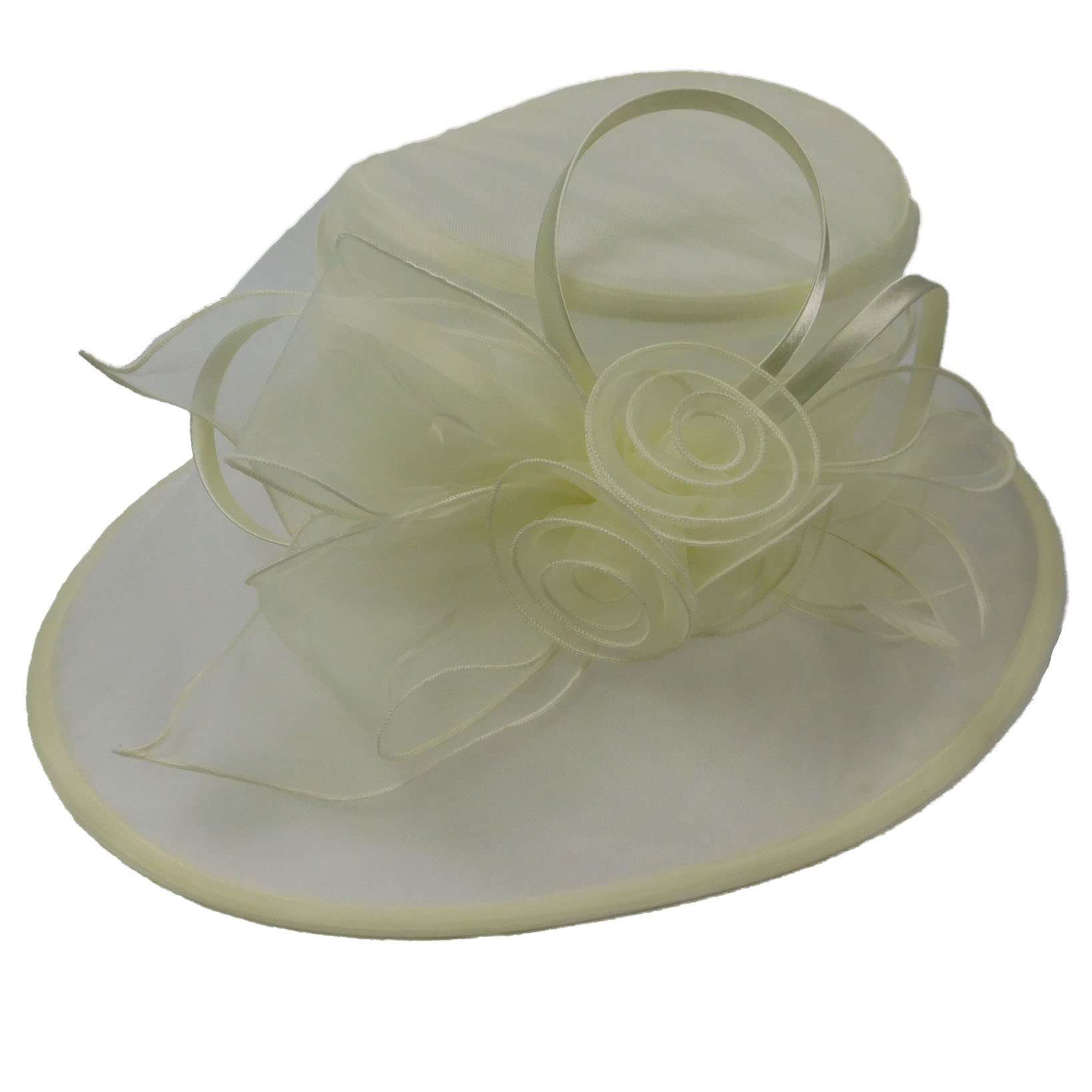 Organza Hat with Three Roses, Dress Hat - SetarTrading Hats 
