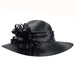 Satin Braid Dress Hat with Loopy Floral Accent Dress Hat Something Special LA    