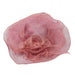 Sinamay Derby Hat with Ruffle Flower Accent Dress Hat Something Special LA WSSY786MV Mauve  