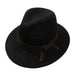 Women's Wool Felt Outback Style Hat Safari Hat Jeanne Simmons WWWF205bk Black  