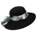 Large Curled Brim Wool Felt Hat, Kettle Brim Hat - SetarTrading Hats 