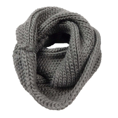 Knit Infinity Scarf Scarves JEL WWPO285GY Grey  