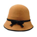 Wool Felt Cloche/Bucket Hat Cloche Jeanne Simmons WWWF182RT Rust  