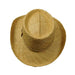 Organic Raffia Gambler with Palm Tree Pin - Scala Hats for Men Gambler Hat Scala Hats    