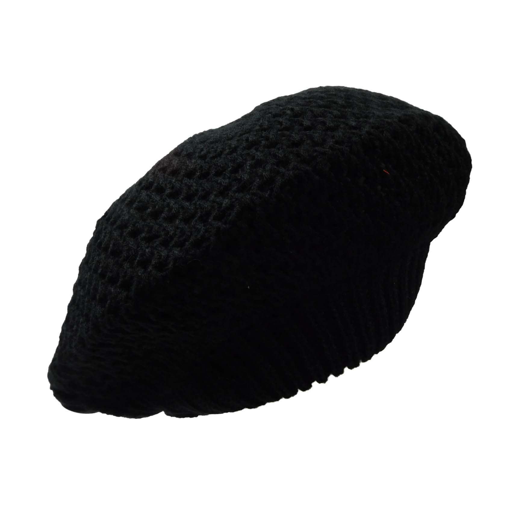 Women's Crocheted Beret - Scala Pronto Hat Beanie Scala Hats    