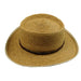 Raffia Gambler with Bound Brim Gambler Hat Great hats by Karen Keith    