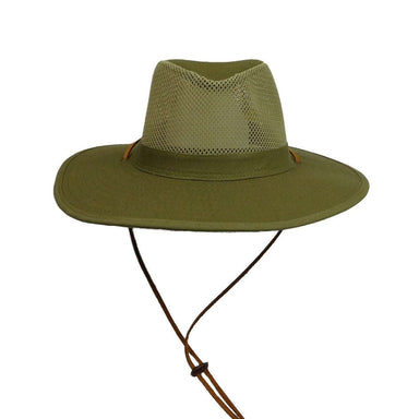 Mesh Top Safari Hat -Olive Safari Hat Mentone Beach MSCT900OLM M  