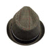 Plaid Fedora Hat with Black Band Fedora Hat Mentone Beach    