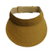 Traditional Sun Visor Tweed Straw Braid - Boardwalk Style, Visor Cap - SetarTrading Hats 