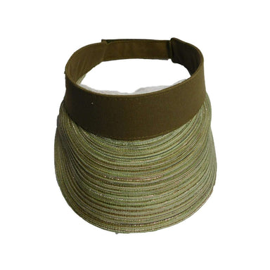 Blended-Color Sun Visor Visor Cap Boardwalk Style Hats WSPS661GN Olive