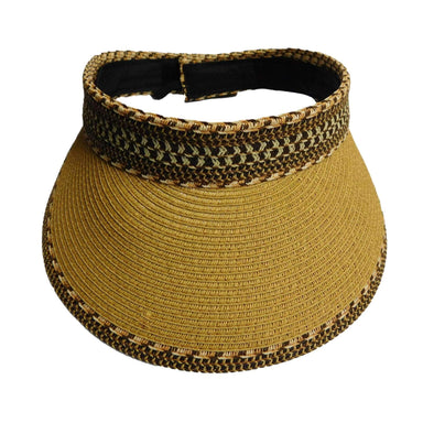 Wide Brim Tribal Pattern Roll-Up Sun Visor - Milani Hats, Visor Cap - SetarTrading Hats 