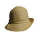 Striped Asymmetrical Summer Cloche, Cloche - SetarTrading Hats 