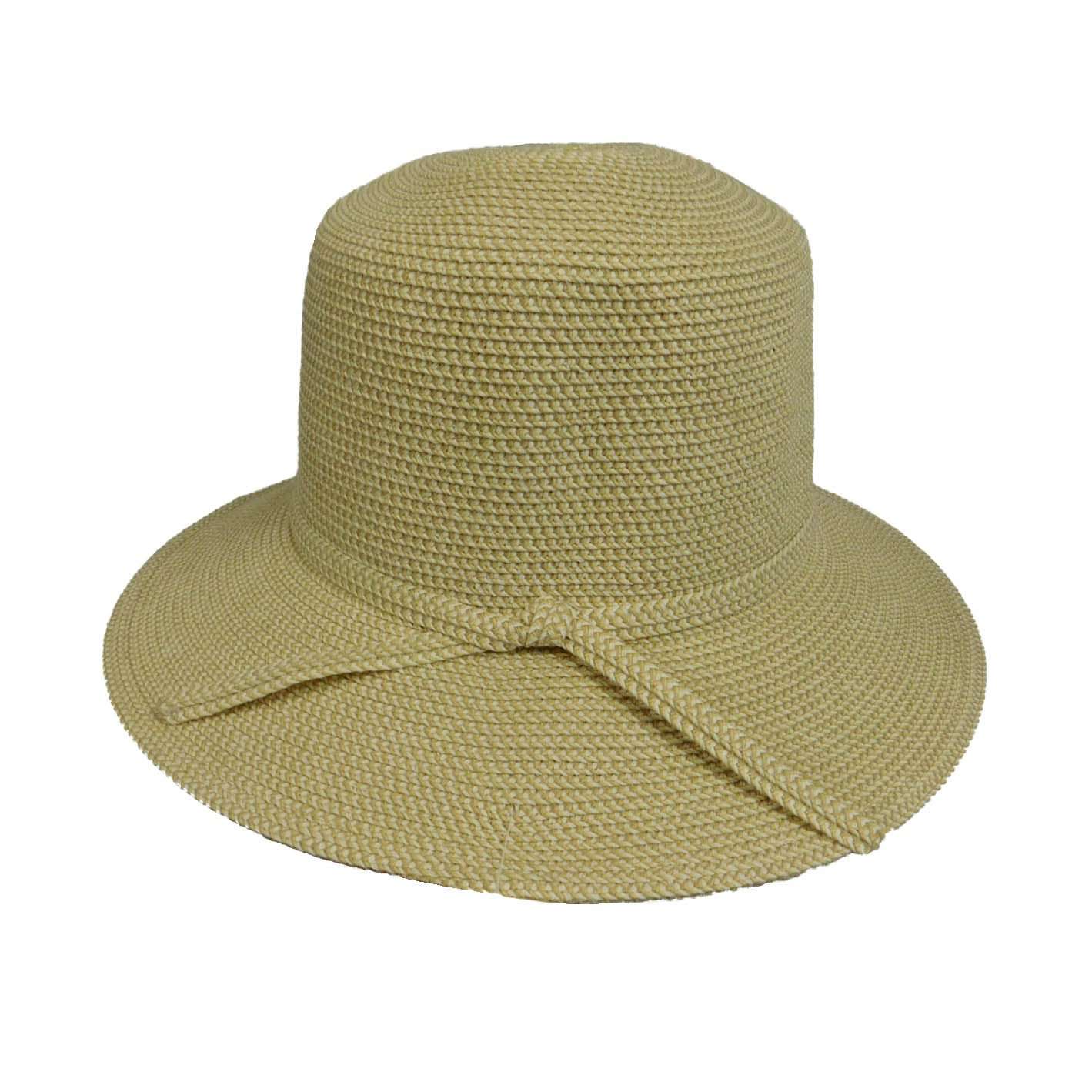 Big Brim Hat with Box Crown Wide Brim Hat Jeanne Simmons WSPS670WH White  