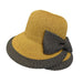 Overlapping Brim and Bow Sun Hat, Wide Brim Hat - SetarTrading Hats 