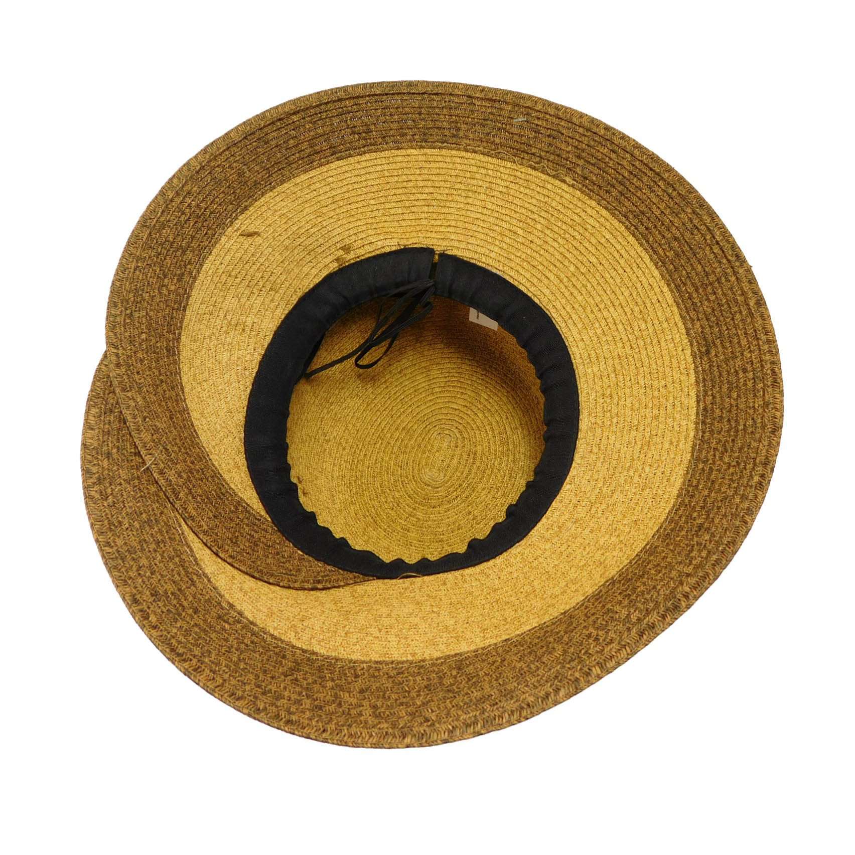Overlapping Brim and Bow Sun Hat, Wide Brim Hat - SetarTrading Hats 