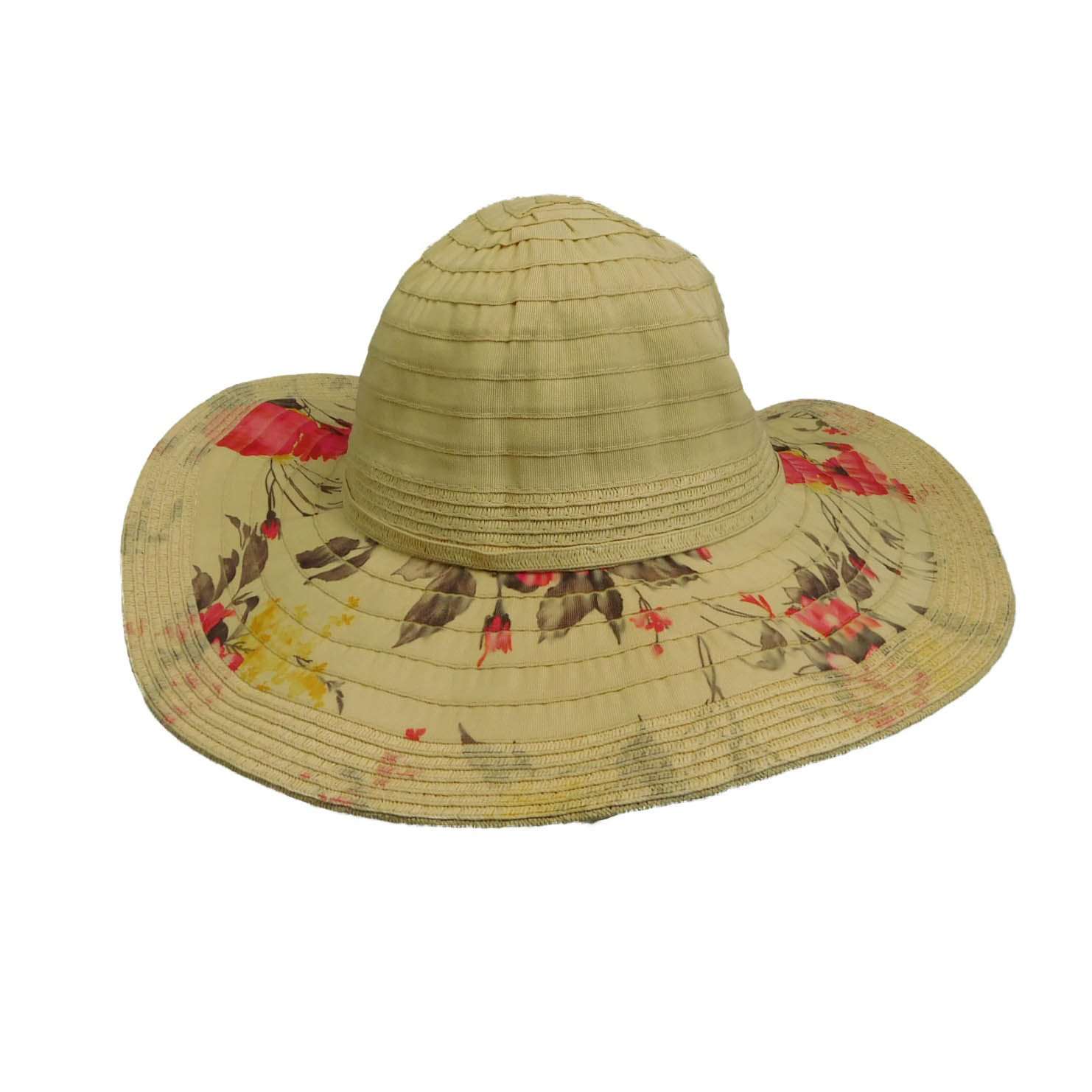 Ribbon and Straw Floppy Hat Floppy Hat Jeanne Simmons    