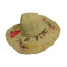Ribbon and Straw Floppy Hat Floppy Hat Jeanne Simmons WSRP675PK Pink  