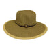 Flat Brim Sun Hat with Contrast Edge Floppy Hat Jeanne Simmons js8310nv Navy  