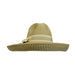 Large Turned Up Brim Fedora Safari Hat Jeanne Simmons WSPS666WH White  