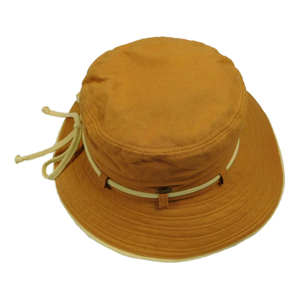 Cotton Bucket Hat with Contrast Tie - Scala Collezione Hats ...