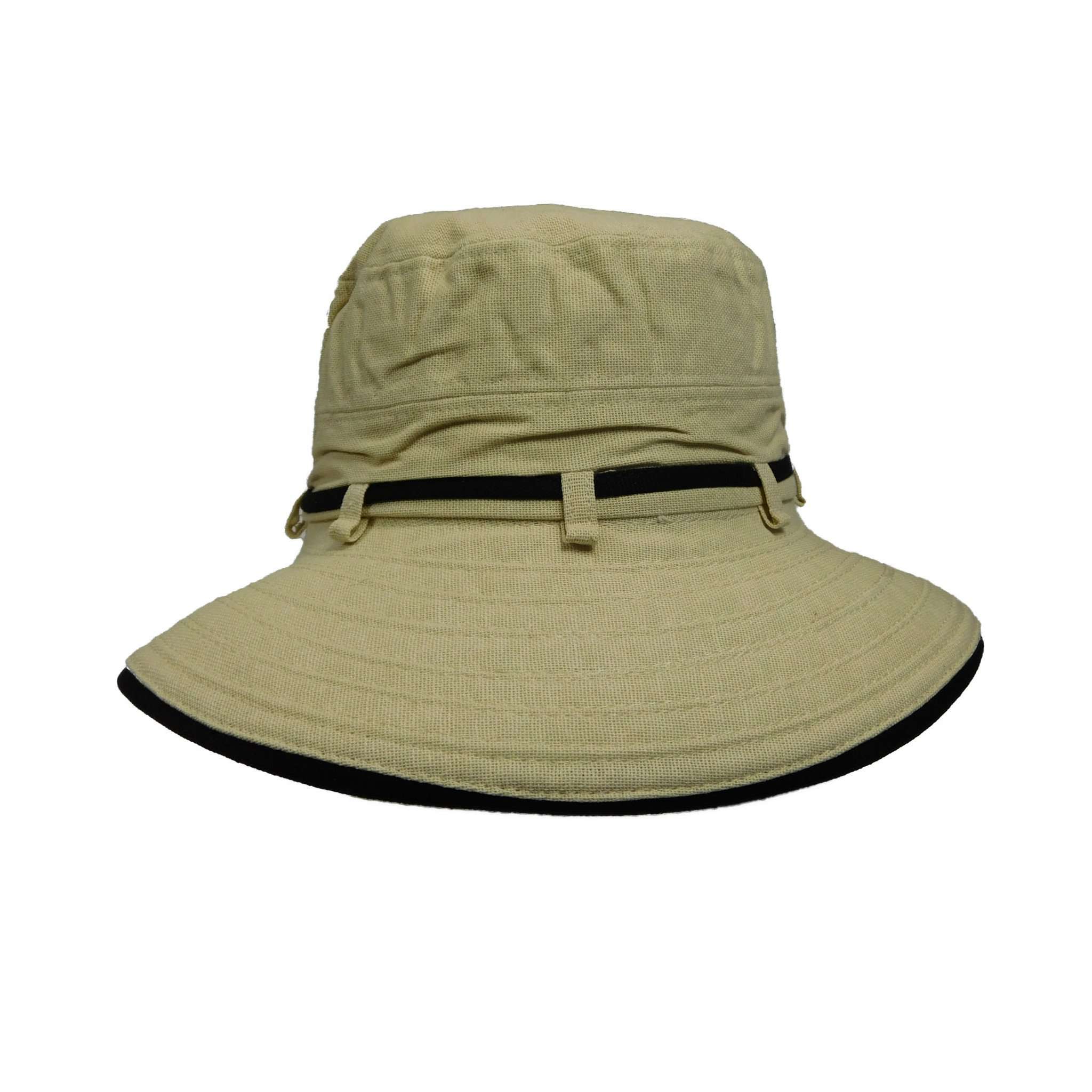 Cotton Bucket Hat with Contrast Tie - Scala Collezione Hats — SetarTrading  Hats