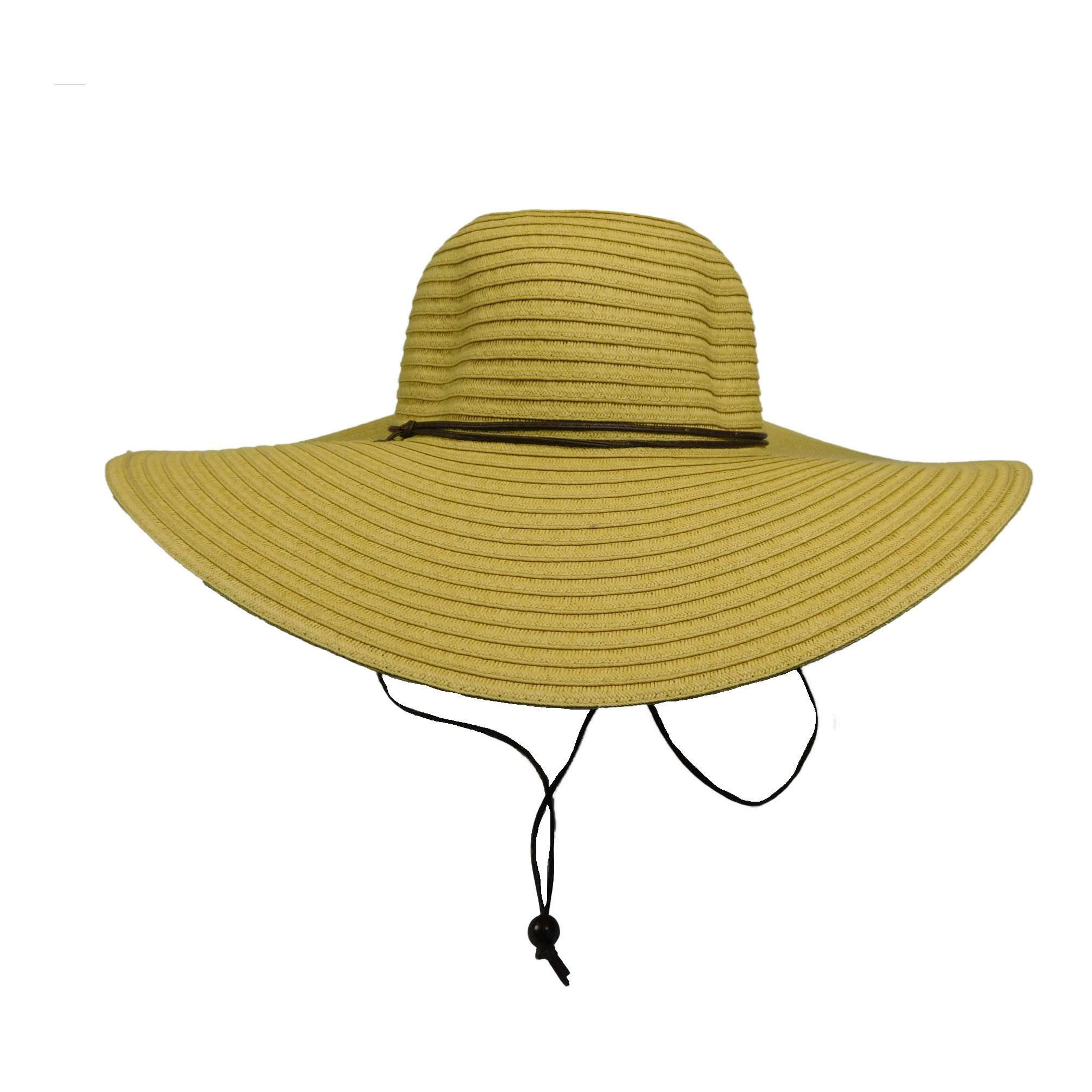 Tropical Trends Wide Brim Sun Hat with Chin Cord Wide Brim Sun Hat Dorfman Hat Co. lt122nt Natural  