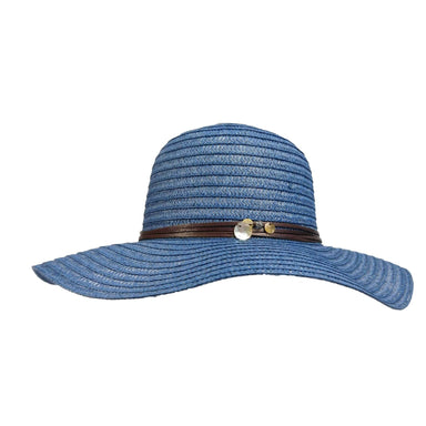 Tropical Trends Summer Floppy Hat Floppy Hat Dorfman Hat Co. lp232dn Denim  