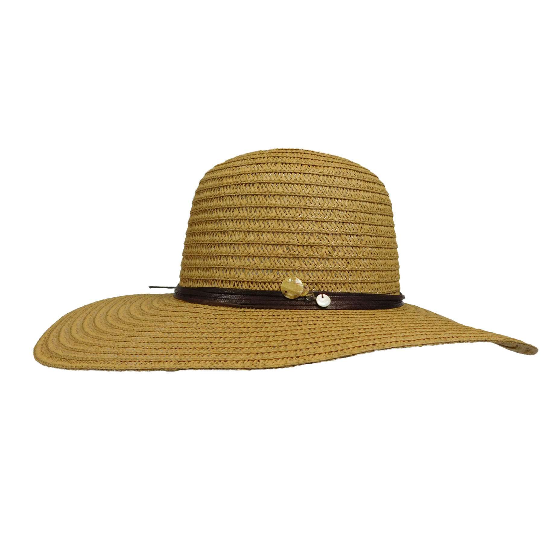 Tropical Trends Summer Floppy Hat Floppy Hat Dorfman Hat Co. lp232te Tea  