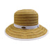 Cappelli Big Brim Hat with Ribbon Accent Wide Brim Hat Cappelli Straworld WSPS692WH White M/L (57 - 58 cm) 