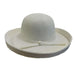 Medium Sewn Braid Kettle Brim - Jeanne Simmons Hats Kettle Brim Hat Jeanne Simmons WSPP591IV Ivory  