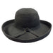 Medium Sewn Braid Kettle Brim - Jeanne Simmons Hats Kettle Brim Hat Jeanne Simmons WSPP591BK Black  