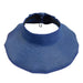 Paper Braid Rollup Visor with Bow Visor Cap Jeanne Simmons    