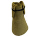 Paper Braid Rollup Visor with Bow Visor Cap Jeanne Simmons WSPS720TN Tan  