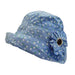 Floral Design Cloche Hat Cloche Jeanne Simmons WSCT734BL Blue  