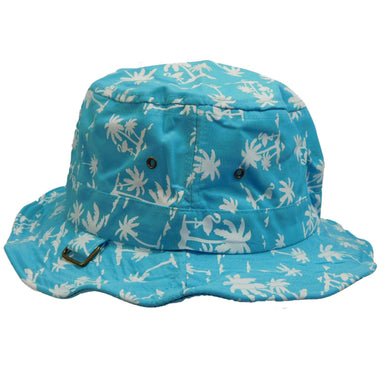 Palm Tree Bucket Hat Bucket Hat Jeanne Simmons js6670aq Aqua  