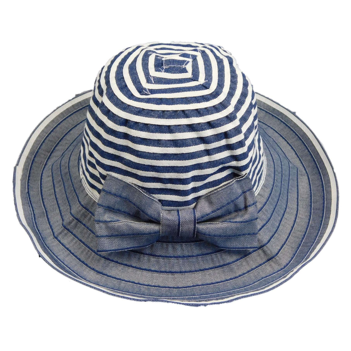 Striped Crown Ribbon Hat — SetarTrading Hats