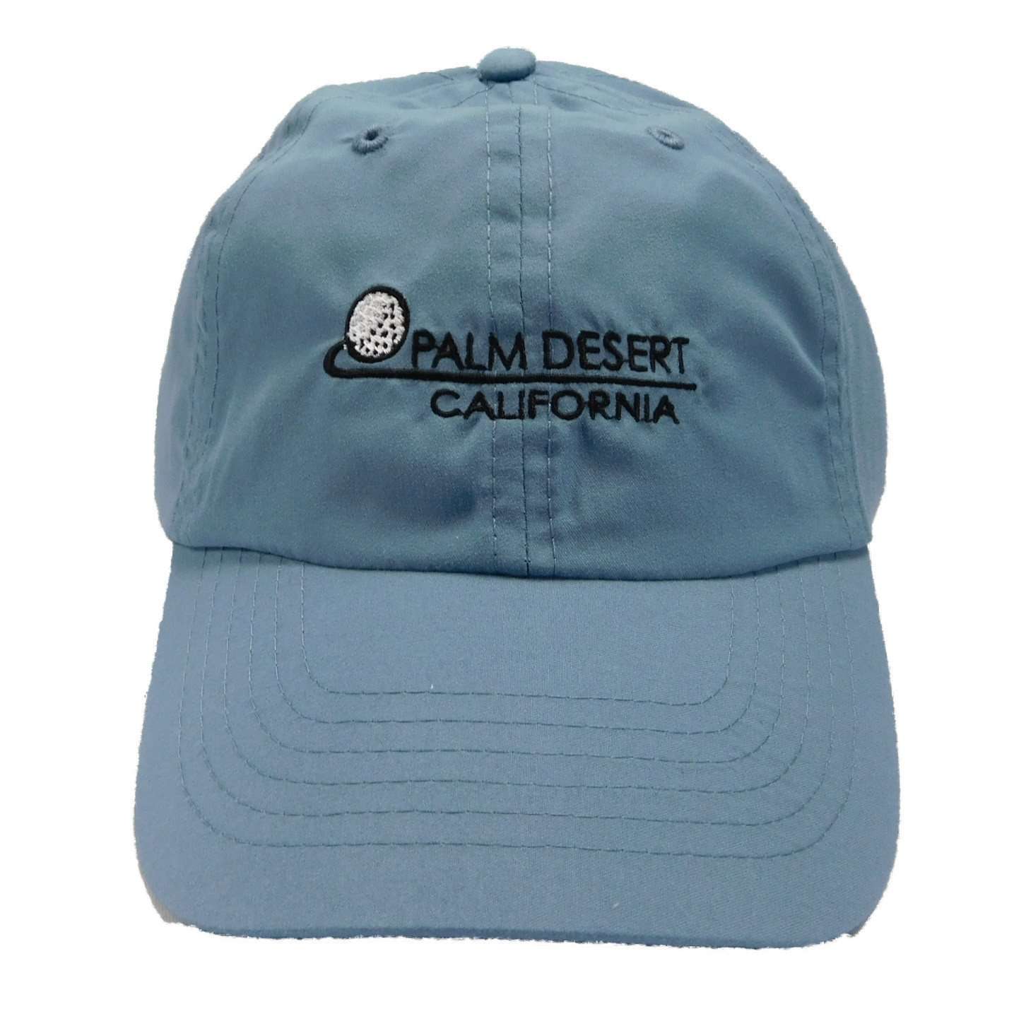 Tropical Trends Microfiber Baseball Cap - PALM DESRT Cap Dorfman Hat Co. C0002SL Slate  