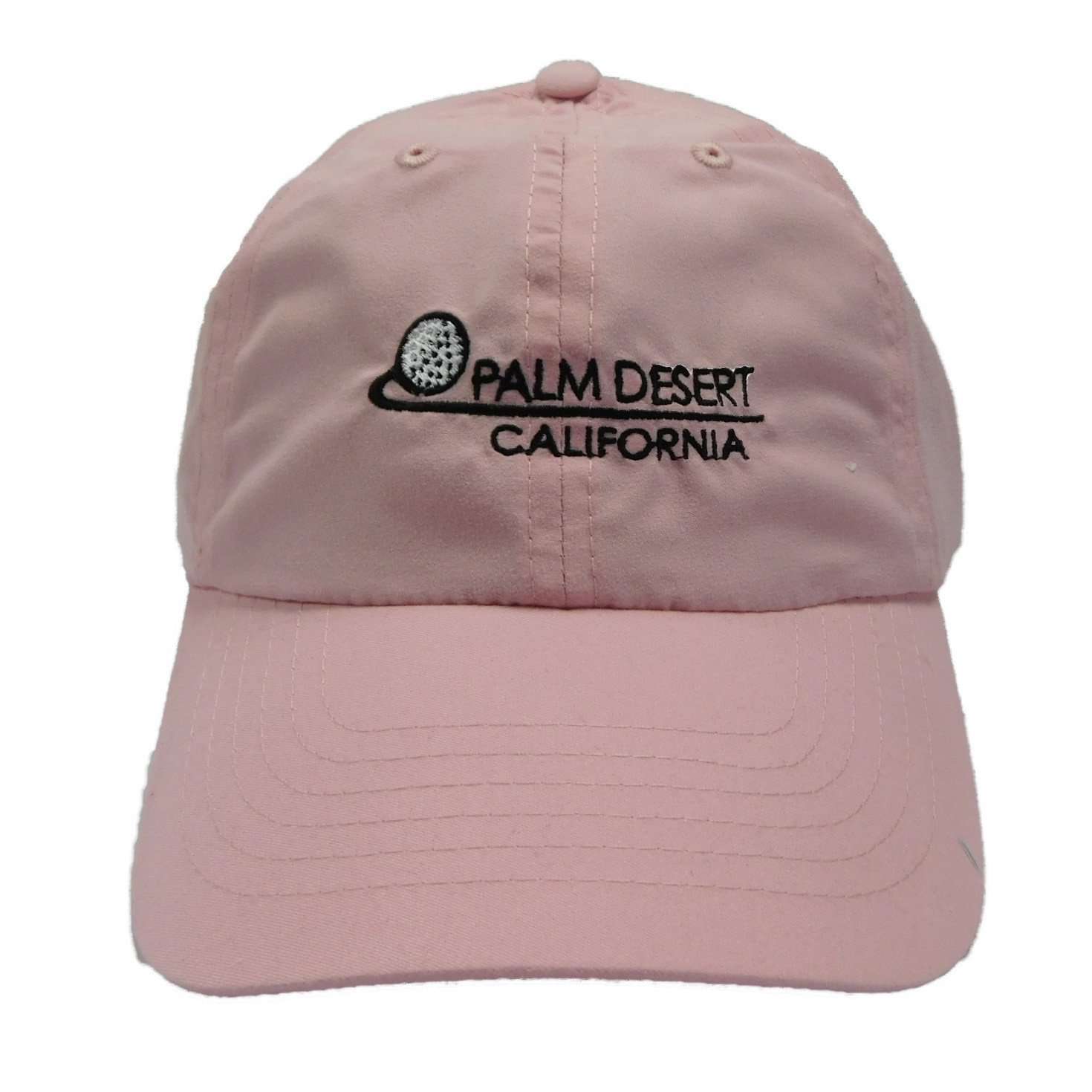Tropical Trends Microfiber Baseball Cap - PALM DESRT Cap Dorfman Hat Co. C0002PK Pink  
