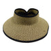 Heathered Roll Up Sun Visor Hat - Boardwalk Style Visor Cap Boardwalk Style Hats    