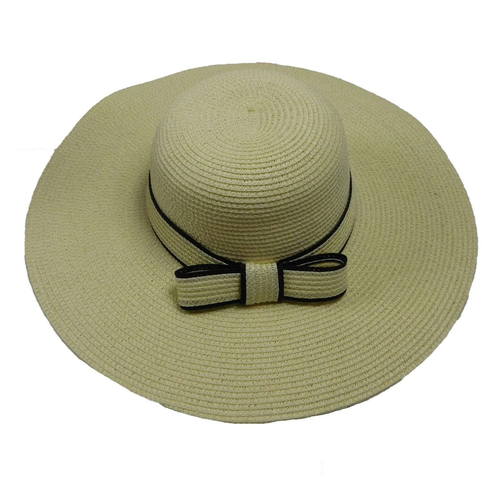 Sun Hat with Bow Detail Floppy Hat Something Special LA WSPS475IV Ivory  